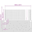 vidaXL Kerítés oszlopokkal Zöld 0.5 x 100 m Acél