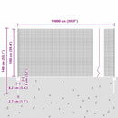 vidaXL Kerítés oszlopokkal Zöld 1 x 100 m Acél