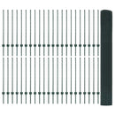 vidaXL Hegesztett drótkerítés oszlopokkal 100 x 1 m PVC-bevonatos acél