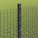vidaXL Hegesztett drótkerítés oszlopokkal 10 x 1,2 m Szürke Háló