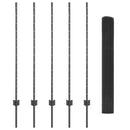 vidaXL Kerítés oszlopokkal Szürke 1.2 x 10 m Acél