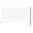 vidaXL Kerítés oszlopokkal Szürke 1.2 x 10 m Acél