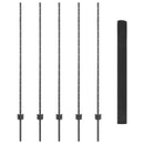 vidaXL Kerítés oszlopokkal Szürke 1.4 x 10 m Acél