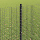 vidaXL Hegesztett drótkerítés oszlopokkal 10 x 1,4 m Szürke Háló