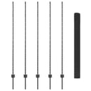 vidaXL Kerítés oszlopokkal Szürke 1.6 x 10 m Acél