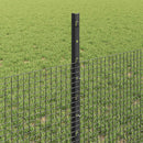 vidaXL Hegesztett drótkerítés oszlopokkal 25 x 0,5 m Horganyzott Acél