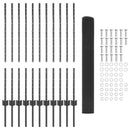 vidaXL Hegesztett drótkerítés poszttal 25 x 1 m (Sz x M)