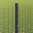 vidaXL Kerítés oszlopokkal Szürke 1.2 x 25 m Acél