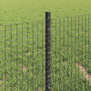 vidaXL Kerítés oszlopokkal Szürke 0.4 x 50 m Acél
