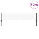 vidaXL Kerítés oszlopokkal Szürke 0.4 x 50 m Acél
