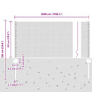 vidaXL Kerítés oszlopokkal Szürke 0.6 x 50 m Acél