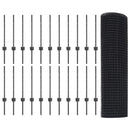 vidaXL Kerítés oszlopokkal Szürke 0.6 x 50 m Acél