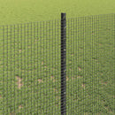 vidaXL Hegesztett drótkerítés oszlopokkal 50 x 1 m PVC-bevonatos acél