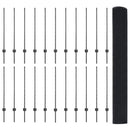 vidaXL Kerítés oszlopokkal Szürke 1 x 50 m Acél