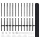 vidaXL Kerítés oszlopokkal Szürke 1 x 50 m Acél