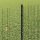 vidaXL Hegesztett drótkerítés oszlopokkal 50 x 1 m PVC-bevonatos acél