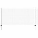 vidaXL Kerítés oszlopokkal Szürke 1.2 x 50 m Acél