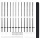 vidaXL Kerítés oszlopokkal Szürke 1.5 x 50 m Acél