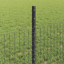vidaXL Hegesztett drótkerítés oszlopokkal 100 x 0,5 m Szürke Háló