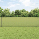 vidaXL Hegesztett drótkerítés oszlopokkal 100 x 0,6 m Szürke Háló