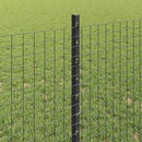vidaXL Hegesztett drótkerítés oszlopokkal 100 x 0,8 m Szürke Háló