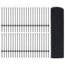 vidaXL Kerítés oszlopokkal Szürke 0.8 x 100 m Acél