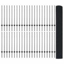 vidaXL Kerítés oszlopokkal Szürke 1 x 100 m Acél