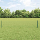 vidaXL Hatszögletű kerítés oszlopokkal 10 x 0,4 m PVC-bevonatos acél