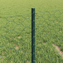 vidaXL Hatszögletű kerítés oszlopokkal 10 x 0,4 m PVC-bevonatos acél