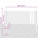 vidaXL Hegesztett Drótháló Kerítés 10 x 0,5 m (Sz x M)
