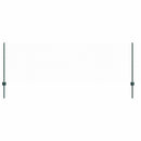 vidaXL Kerítés oszlopokkal Zöld 0.8 x 10 m Acél