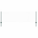 vidaXL Kerítés oszlopokkal Zöld 0.8 x 10 m Acél