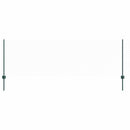 vidaXL Kerítés oszlopokkal Zöld 0.8 x 10 m Acél