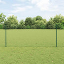 vidaXL Hatszögletű kerítés oszlopokkal 10 x 1 m PVC-bevonatos acél