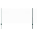 vidaXL Hatszögletű kerítés oszlopokkal 10 x 1 m PVC-bevonatos acél