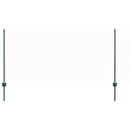 vidaXL Kerítés oszlopokkal Zöld 1 x 10 m Acél