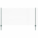 vidaXL Kerítés oszlopokkal Zöld 1.2 x 10 m Acél