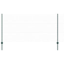 vidaXL Kerítés oszlopokkal Zöld 1.2 x 10 m Acél