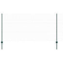 vidaXL Hatszögletű kerítés oszlopokkal 10 x 1,2 m PVC-bevonatos acél