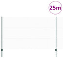 vidaXL Hatszögletű kerítés oszlopokkal 10 x 1,4 m PVC-bevonatos acél