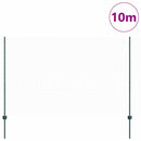 vidaXL Kerítés oszlopokkal Zöld 1.5 x 10 m Acél
