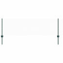 vidaXL Hatszögletű kerítés oszlopokkal 25 x 0,6 m PVC-bevonatos acél
