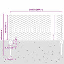 vidaXL Hegesztett Drótháló Kerítés 25 x 0,6 m (Sz x M)