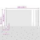 vidaXL Kerítés oszlopokkal Zöld 1 x 25 m Acél