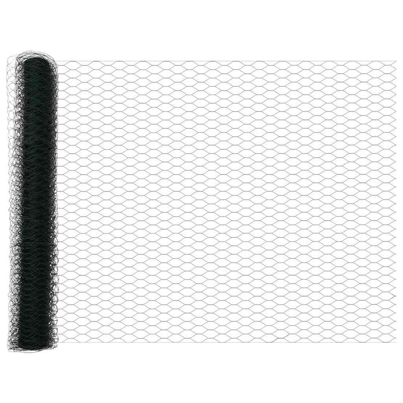 vidaXL Kerítés oszlopokkal Zöld 1.2 x 25 m Acél
