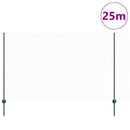 vidaXL Kerítés oszlopokkal Zöld 1.4 x 25 m Acél