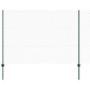 vidaXL Hatszögletű kerítés oszlopokkal 25 x 1,5 m PVC-bevonatos acél