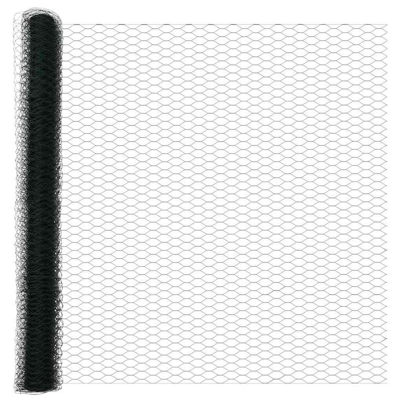vidaXL Kerítés oszlopokkal Zöld 1.6 x 25 m Acél