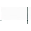 vidaXL Hatszögletű kerítés oszlopokkal 50 x 1 m PVC-bevonatos acél