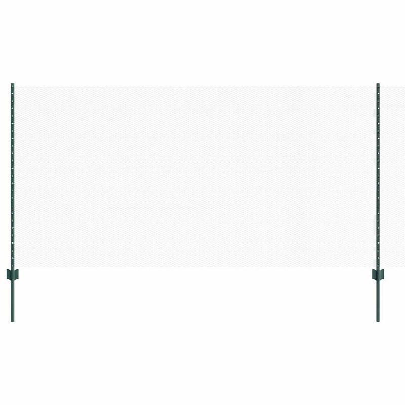 vidaXL Kerítés oszlopokkal Zöld 1.2 x 50 m Acél